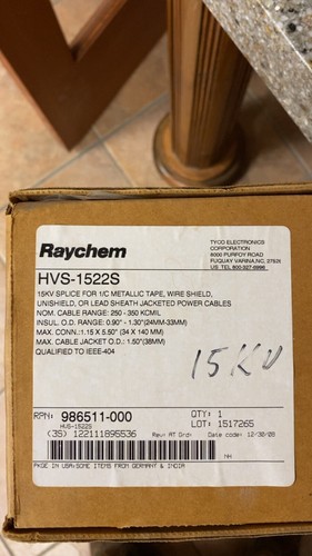 Raychem hvs 1522s 15kv - 15kv, line